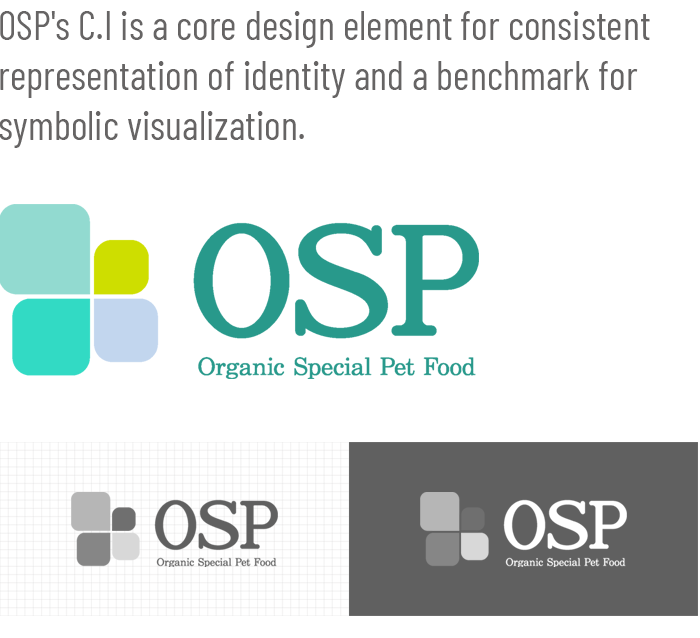 OSP's CI is a core design element for consistent representation of identity and a benchmark for symbolic visualization.